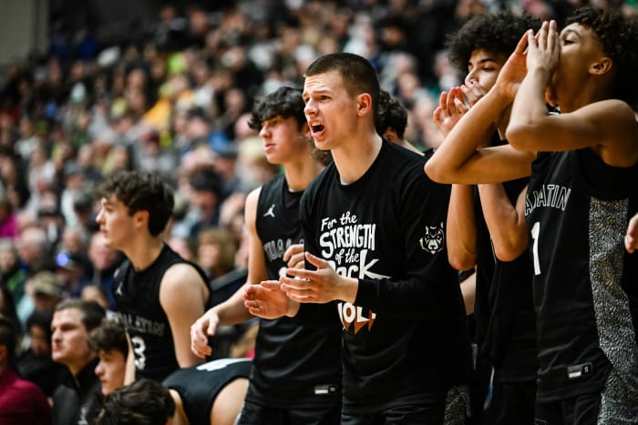 West Linn Tualatin 6A Oregon boys basketball final Naji Saker 1 -57